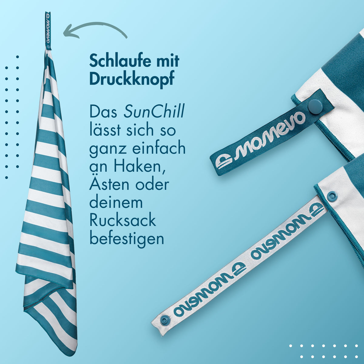 Mikrofaser-Handtuch SunChill 80 × 160 cm