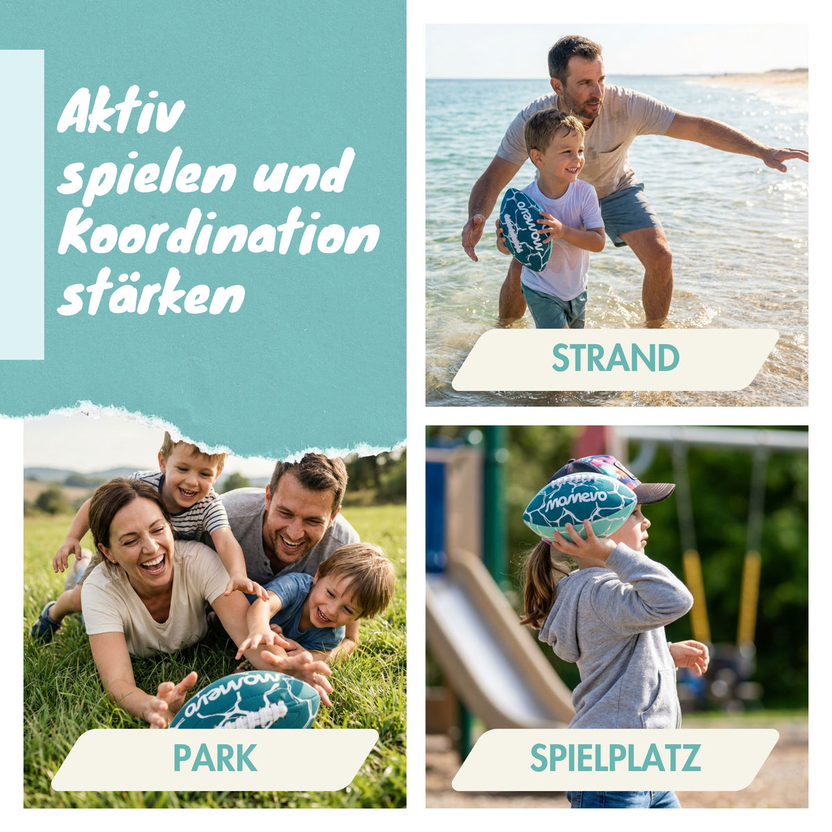 Weicher American Football BeachBuddy Egg aus Neopren