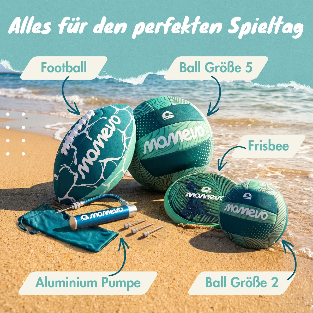 BeachBuddy Kinder Wasser Spielzeug Set – 5er Bundle