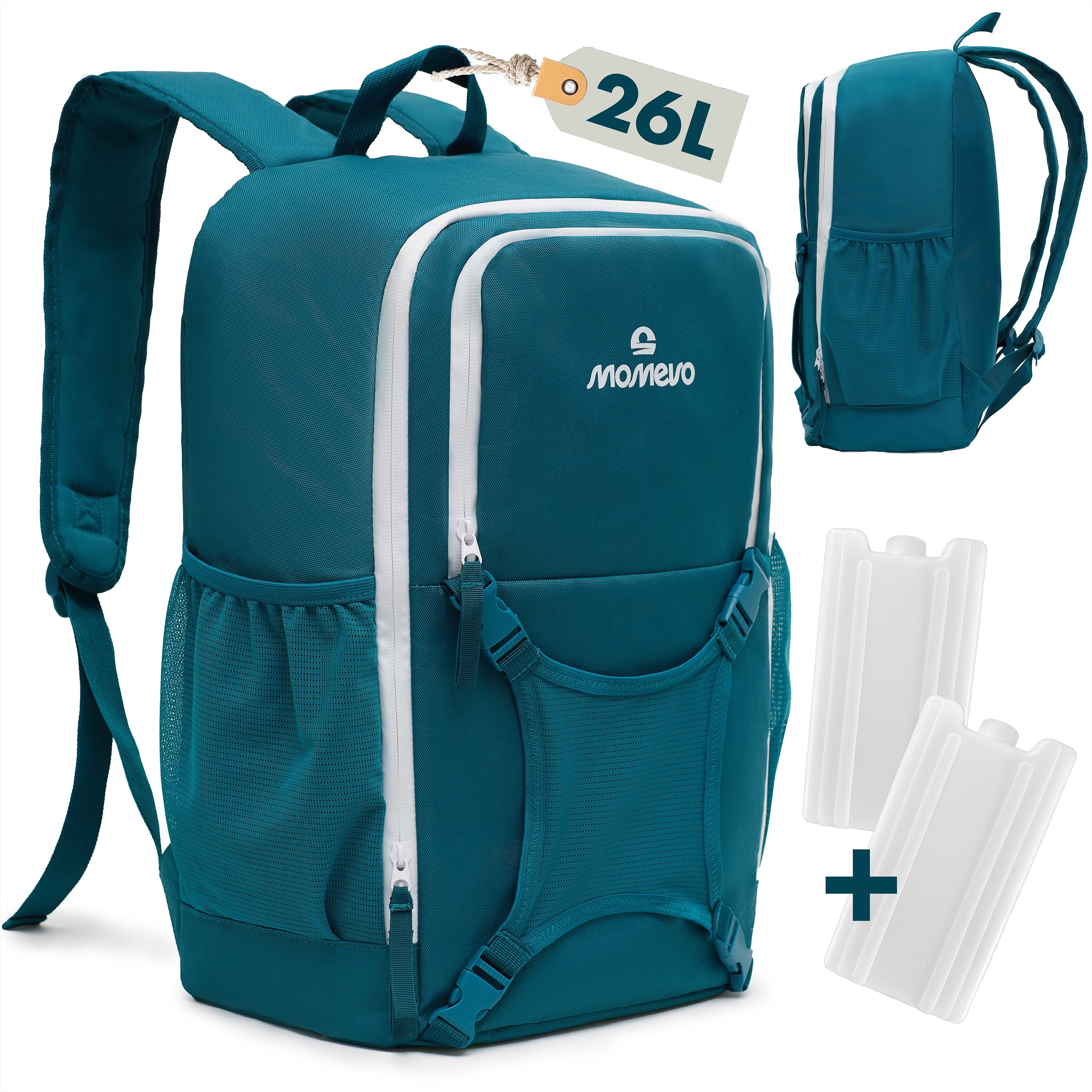 Momevo cooling backpack Chillpack with two ice packs