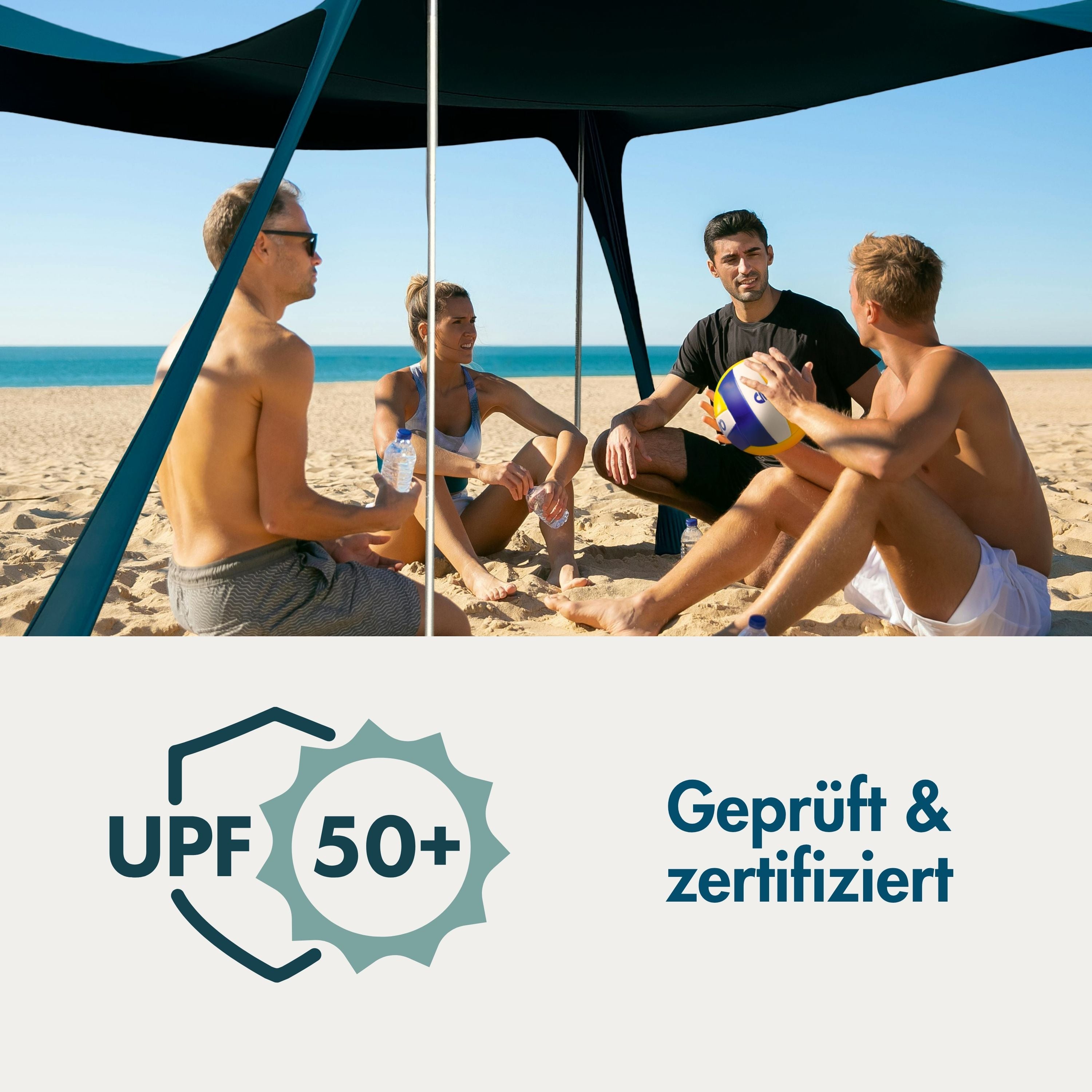 Tenda da spiaggia Momevo Sunsail con SPF50+