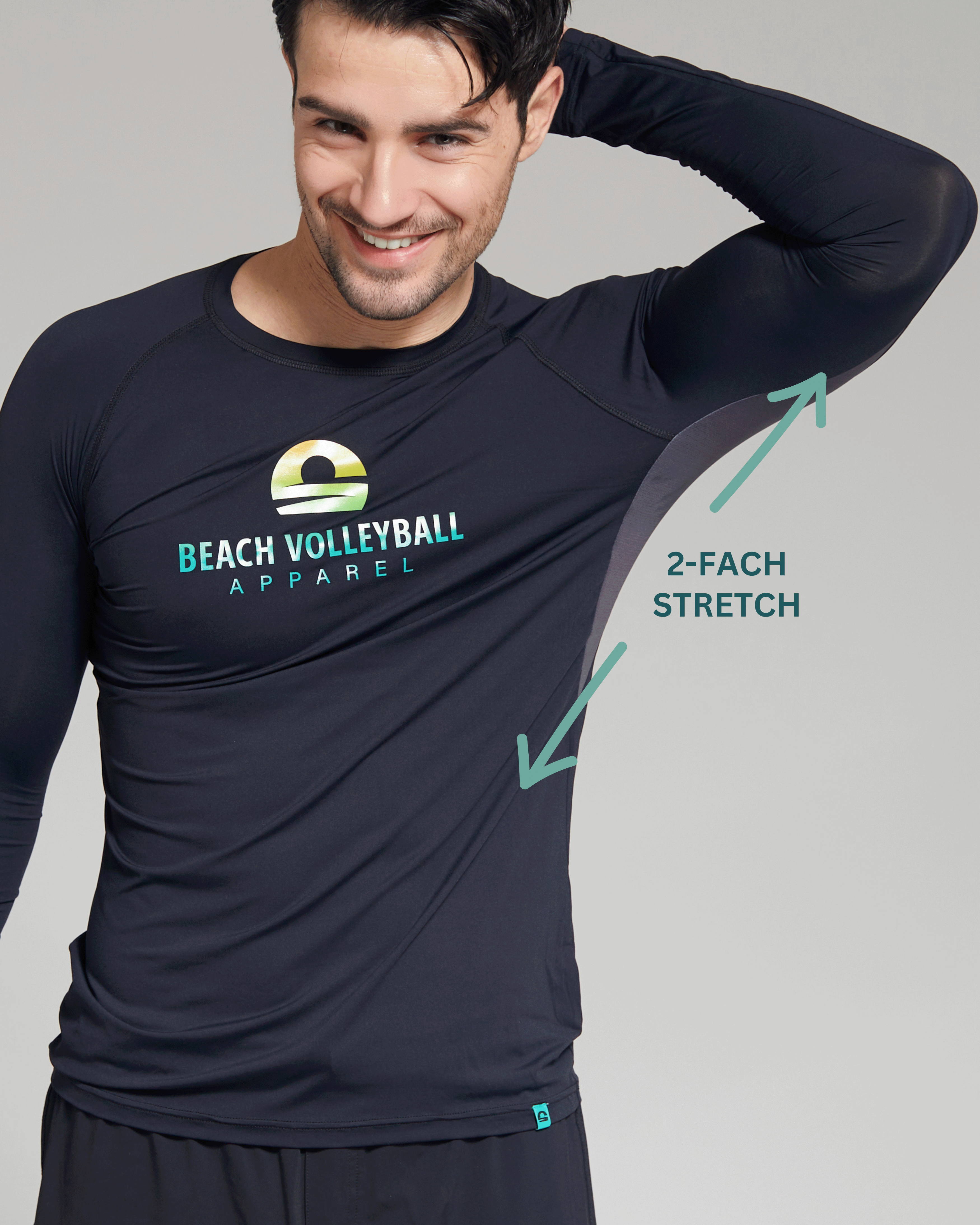 Beachvolleyball Longsleeve Top Herren