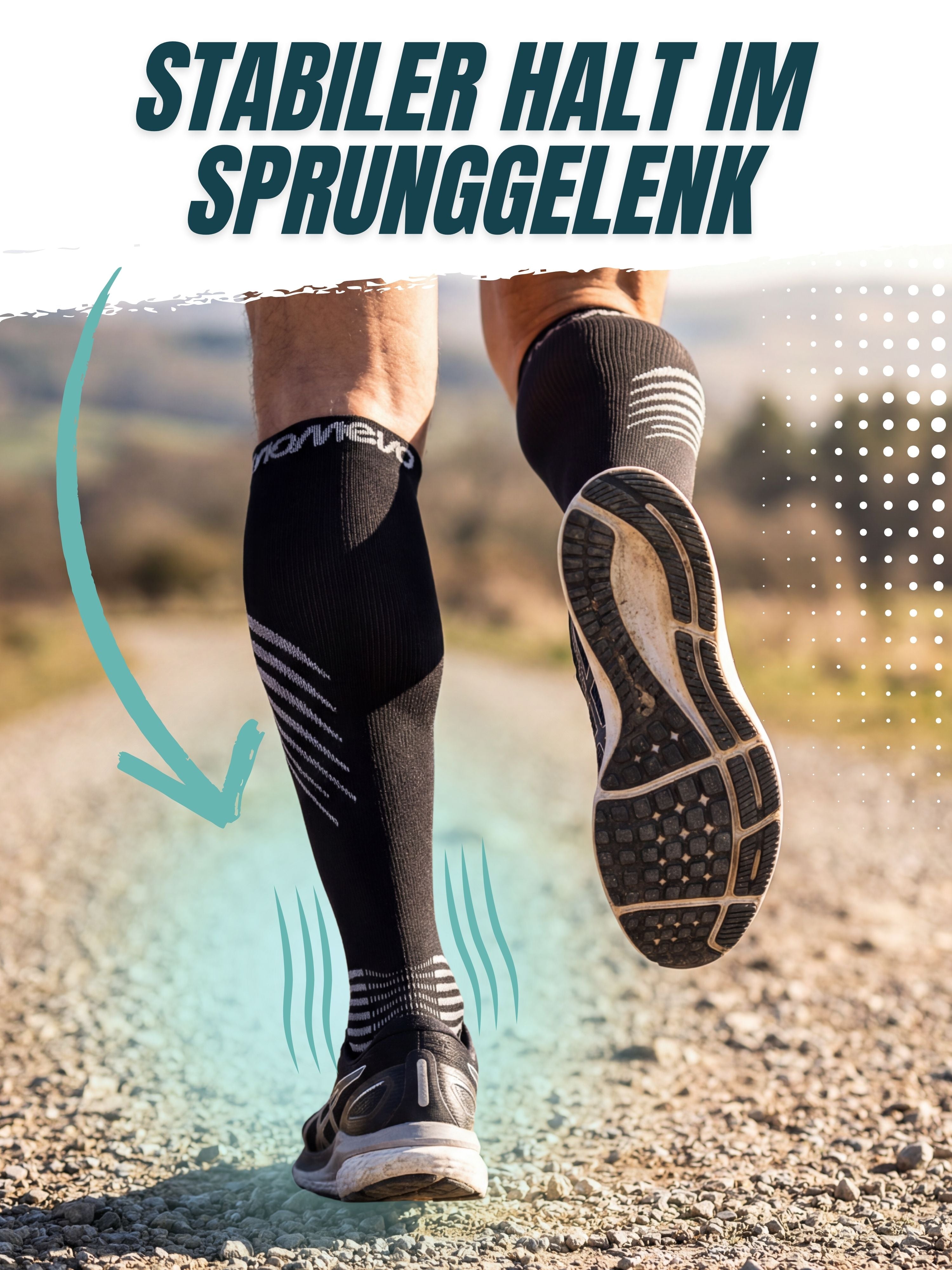 BambooSox – Sport Kompressionsstrümpfe aus zertifiziertem Bambus | 2 Paar