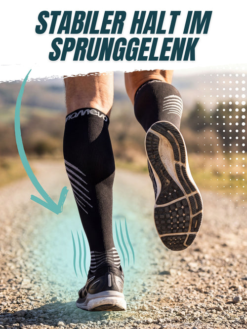 BambooSox – Sport Kompressionsstrümpfe aus zertifiziertem Bambus | 2 Paar