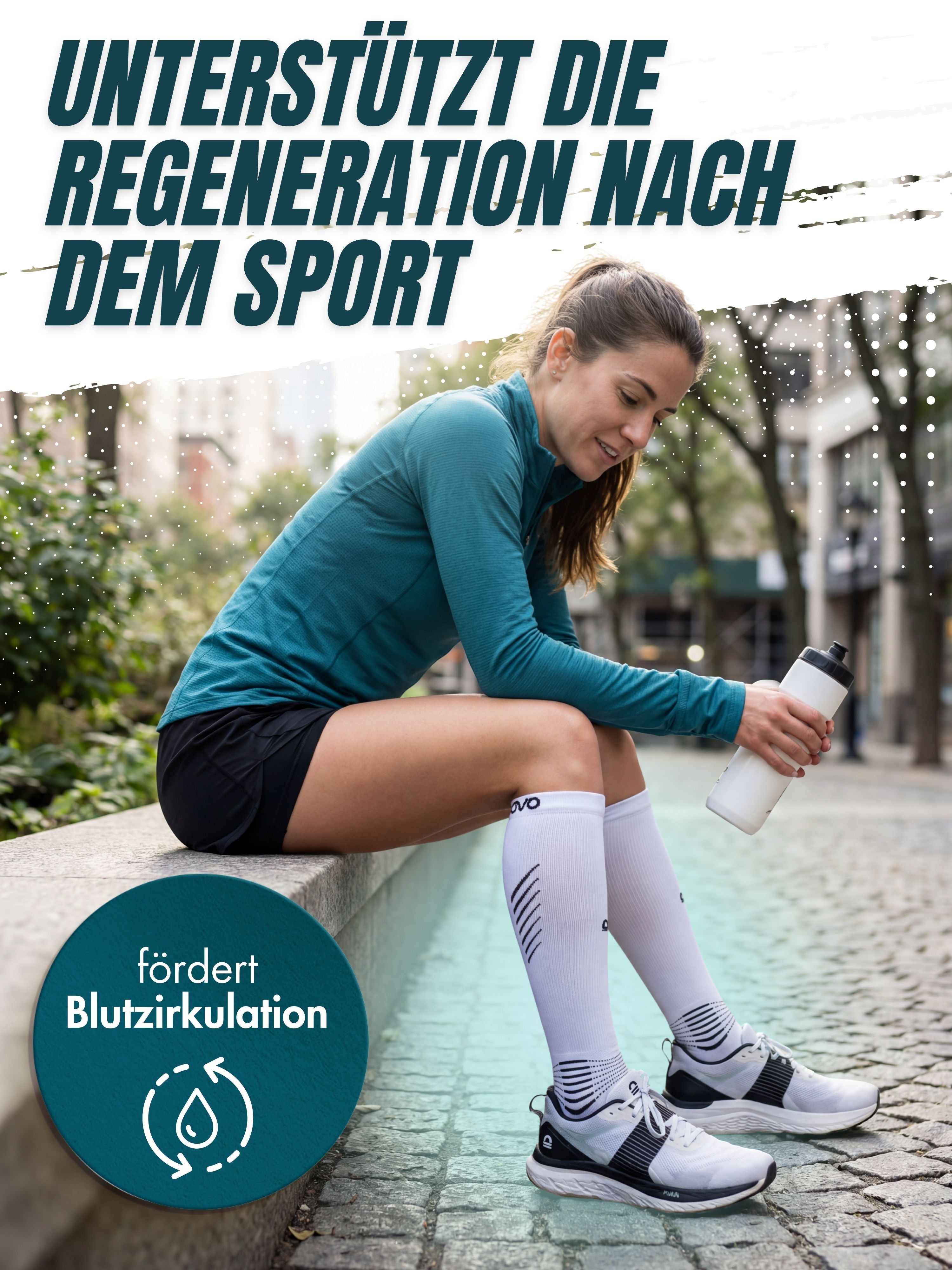 BambooSox – Sport Kompressionsstrümpfe aus zertifiziertem Bambus | 2 Paar