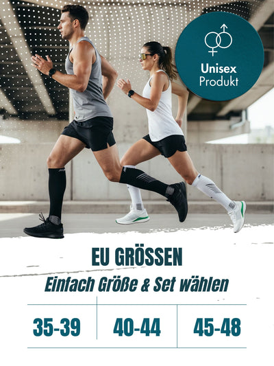 BambooSox – Sport Kompressionsstrümpfe aus zertifiziertem Bambus | 2 Paar