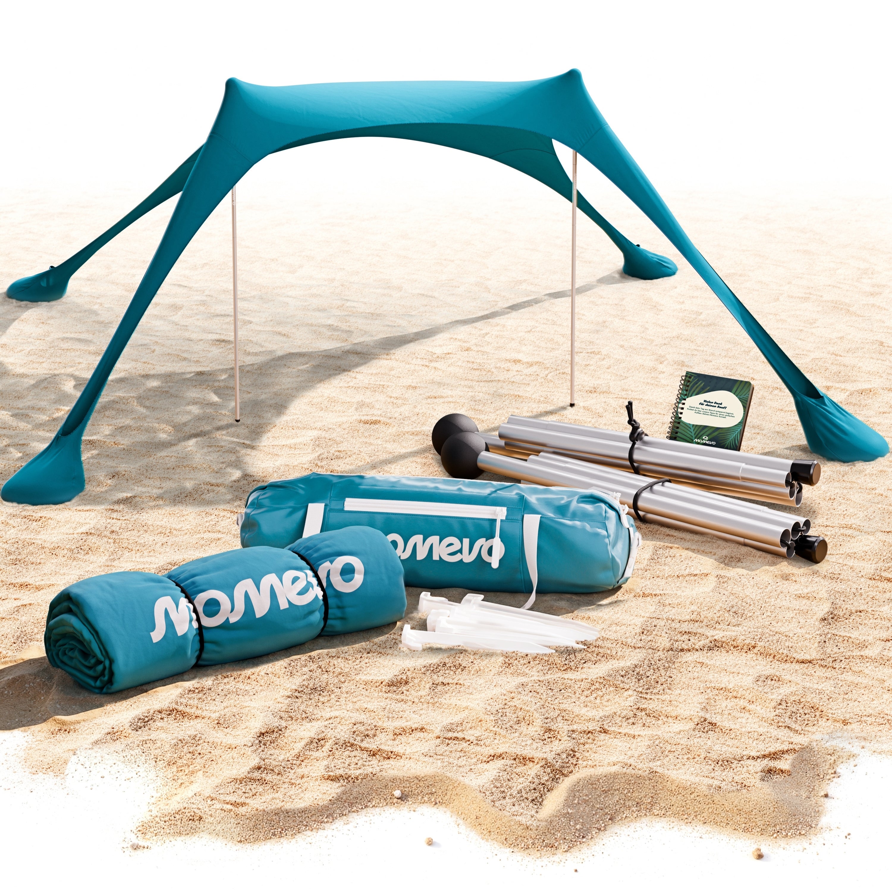 Momevo Sunsail Strandzelt Sonnensegel mit UPF50+
