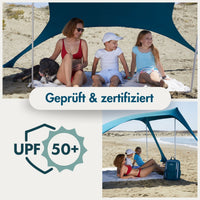 Momevo Sunsail Strandzelt Sonnensegel mit UPF50+