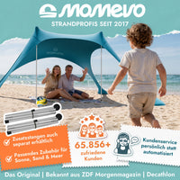 Momevo Sunsail Strandzelt Sonnensegel mit UPF50+