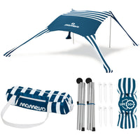 Momevo Sunsail Strandzelt Sonnensegel mit UPF50+