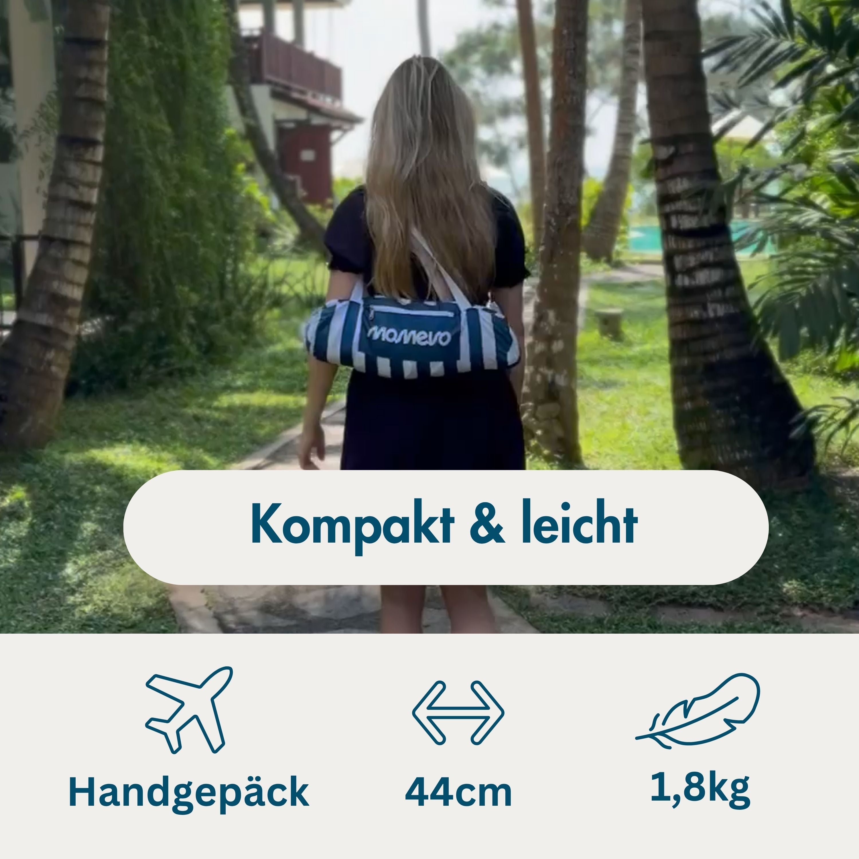 Momevo Sunsail Strandzelt Sonnensegel mit UPF50+