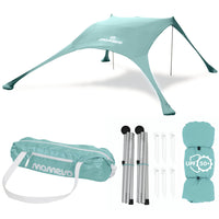 Momevo Sunsail Strandzelt Sonnensegel mit UPF50+