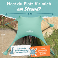 Momevo Sunsail Strandzelt Sonnensegel mit UPF50+