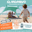 Momevo Sunsail Strandzelt Sonnensegel mit UPF50+
