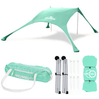 Momevo Sunsail Strandzelt Sonnensegel mit UPF50+