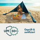 Momevo Sunsail Strandzelt Sonnensegel mit UPF50+