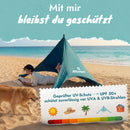 Momevo Sunsail Tipi Strandzelt Sonnensegel mit UPF50+
