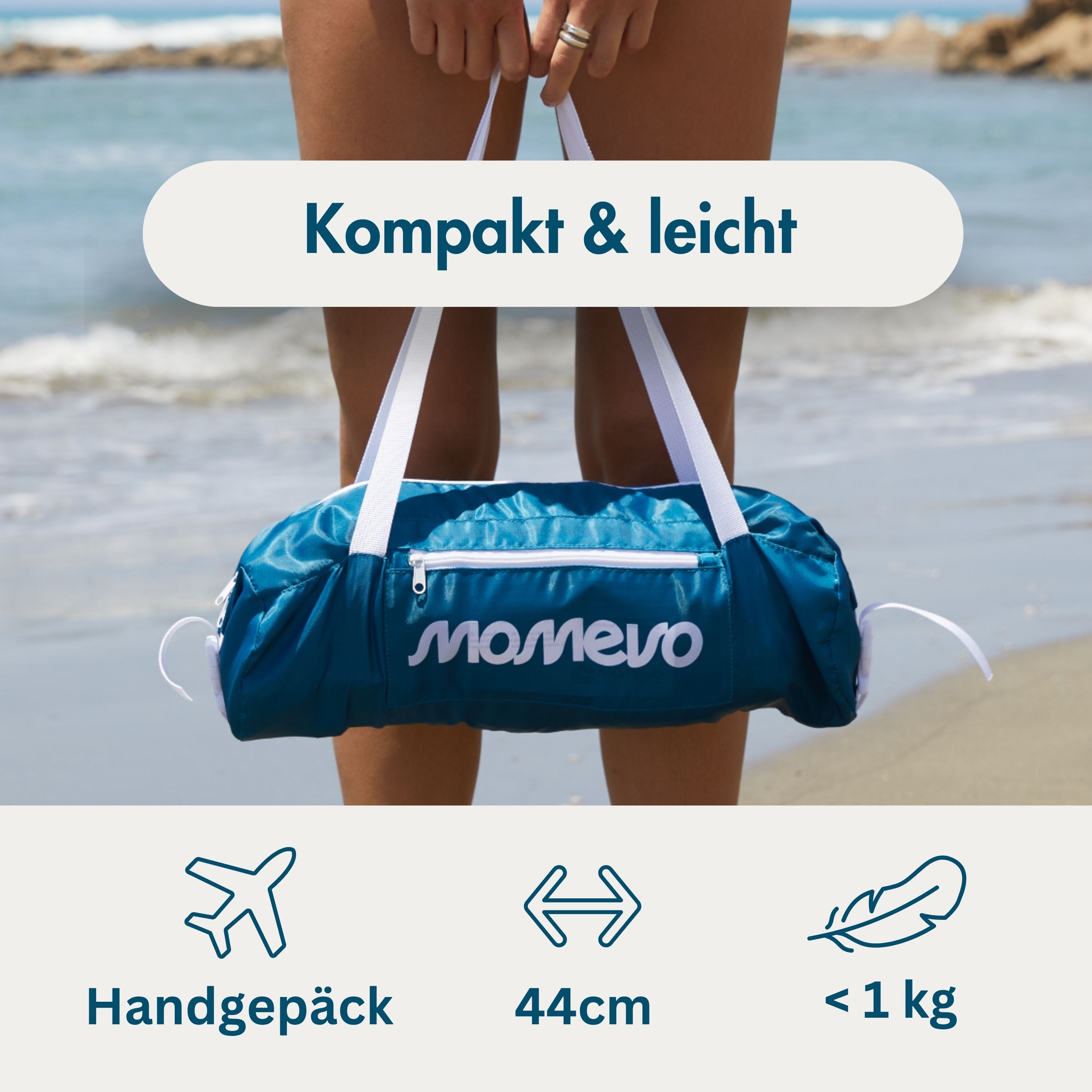Momevo Sunsail Strandzelt Sonnensegel mit UPF50+