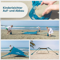 Momevo Sunsail Strandzelt Sonnensegel mit UPF50+