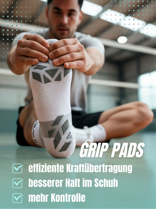VolleySox – Premium Volleyball Socken mit Grip-Pads