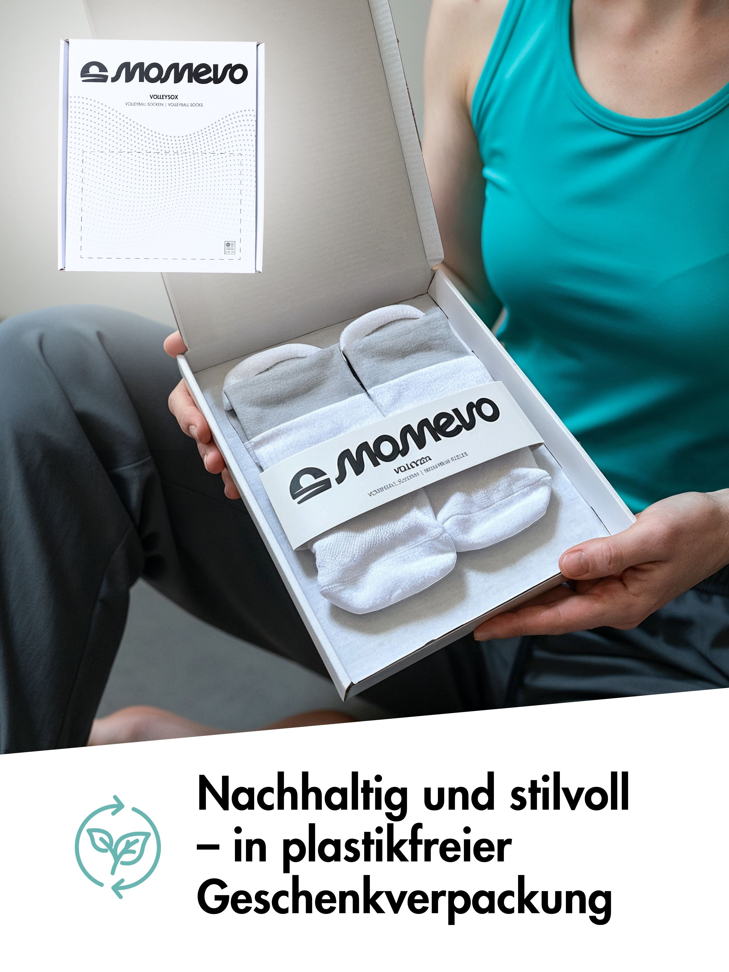 VolleySox – Premium Volleyball Socken mit Grip-Pads | 2 Paar