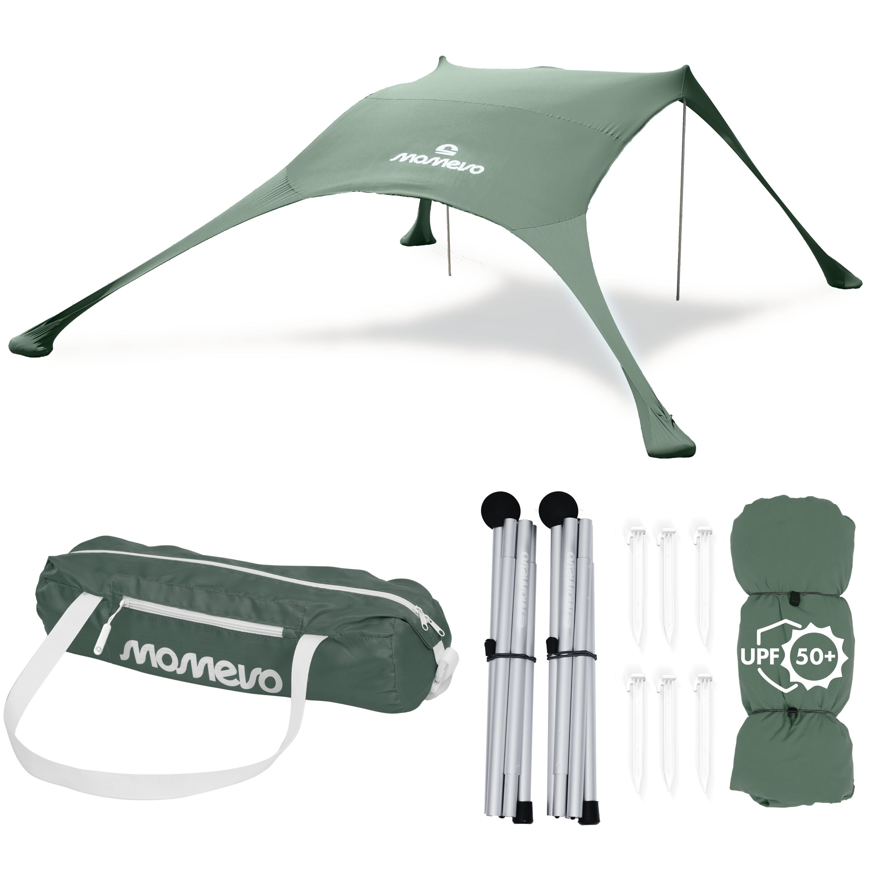 sonnensegel upf 50 Momevo Sunsail Strandzelt Sonnensegel mit UPF50+