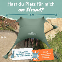 Momevo Sunsail Strandzelt Sonnensegel mit UPF50+