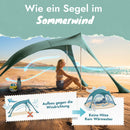 Momevo Sunsail Strandzelt Sonnensegel mit UPF50+