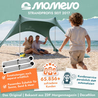 Momevo Sunsail Strandzelt Sonnensegel mit UPF50+
