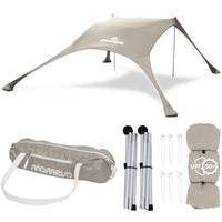 Momevo Sunsail Strandzelt Sonnensegel mit UPF50+