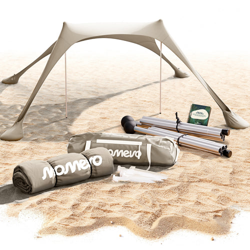 Momevo Sunsail Strandzelt Sonnensegel mit UPF50+