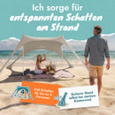 Momevo Sunsail Strandzelt Sonnensegel mit UPF50+