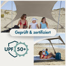 Momevo Sunsail Strandzelt Sonnensegel mit UPF50+