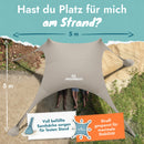 Momevo Sunsail Strandzelt Sonnensegel mit UPF50+