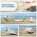 Momevo Sunsail Strandzelt Sonnensegel mit UPF50+