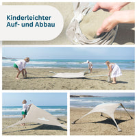 Momevo Sunsail Strandzelt Sonnensegel mit UPF50+