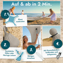 Momevo Sunsail Strandzelt Sonnensegel mit UPF50+