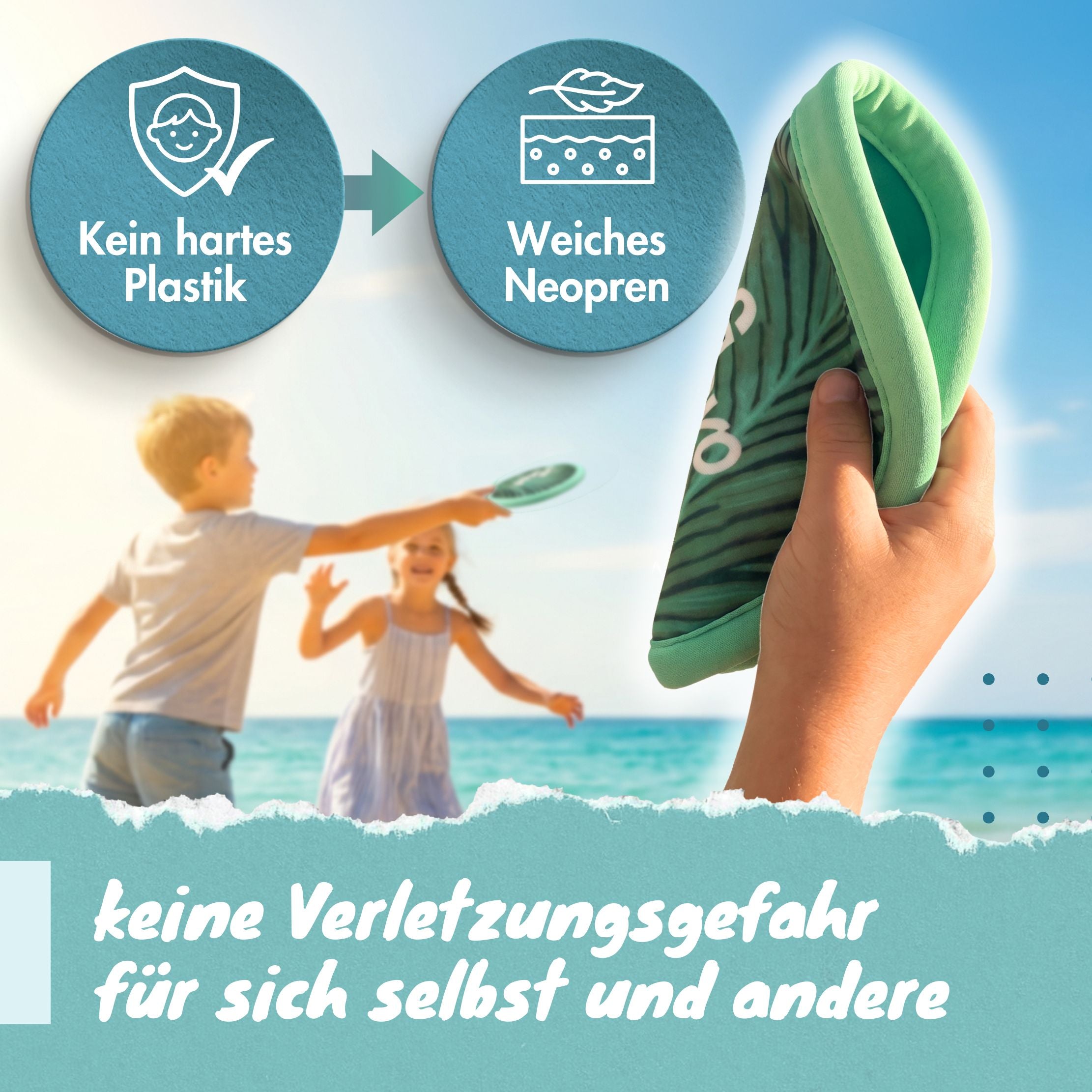 Weiche Frisbeescheibe FlyBuddy aus Neopren
