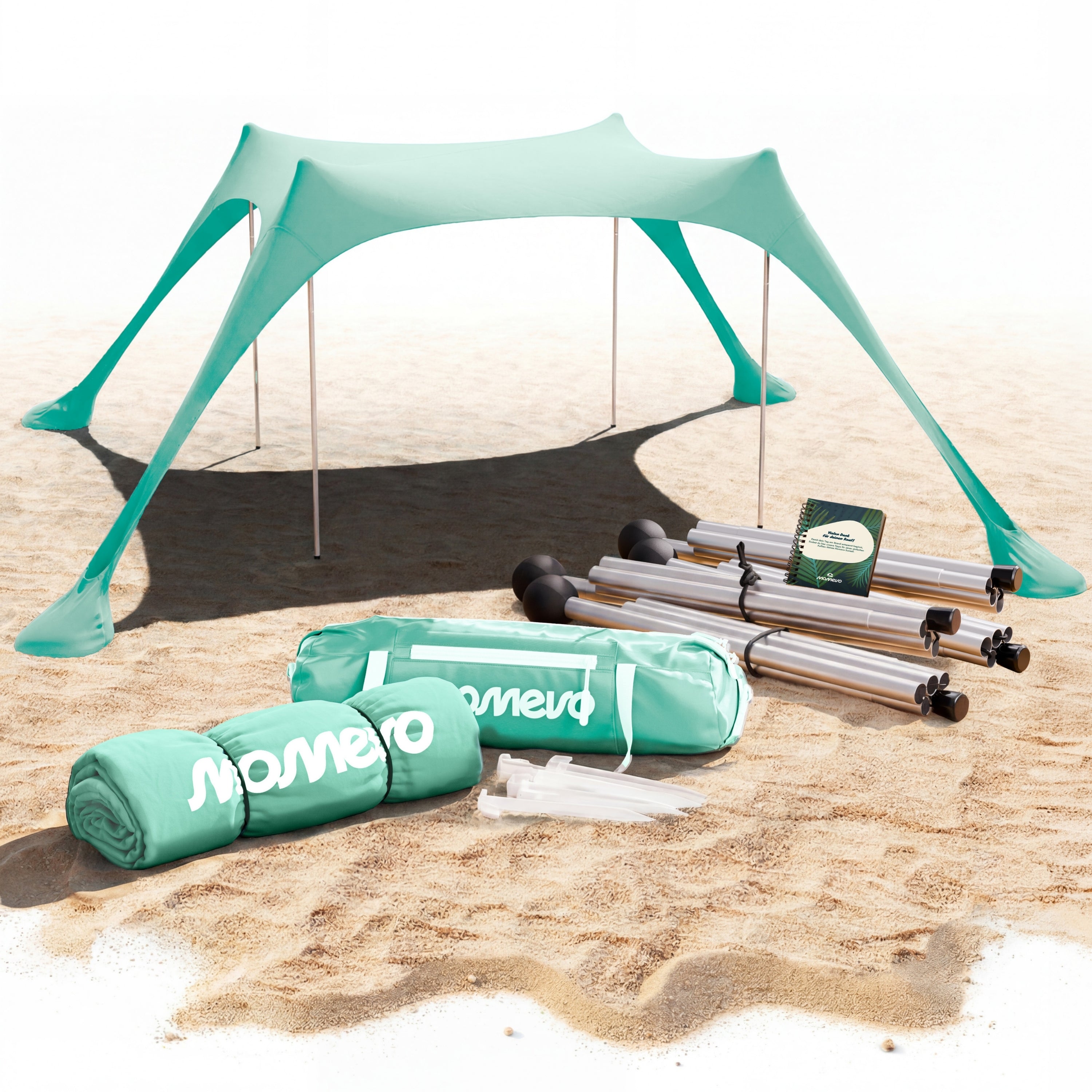Momevo Sunsail Strandzelt Sonnensegel mit UPF50+