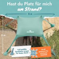 Momevo Sunsail Strandzelt Sonnensegel mit UPF50+