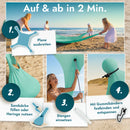 Momevo Sunsail Strandzelt Sonnensegel mit UPF50+