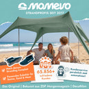 Momevo Sunsail Strandzelt Sonnensegel mit UPF50+