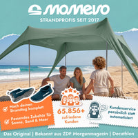 Momevo Sunsail Strandzelt Sonnensegel mit UPF50+
