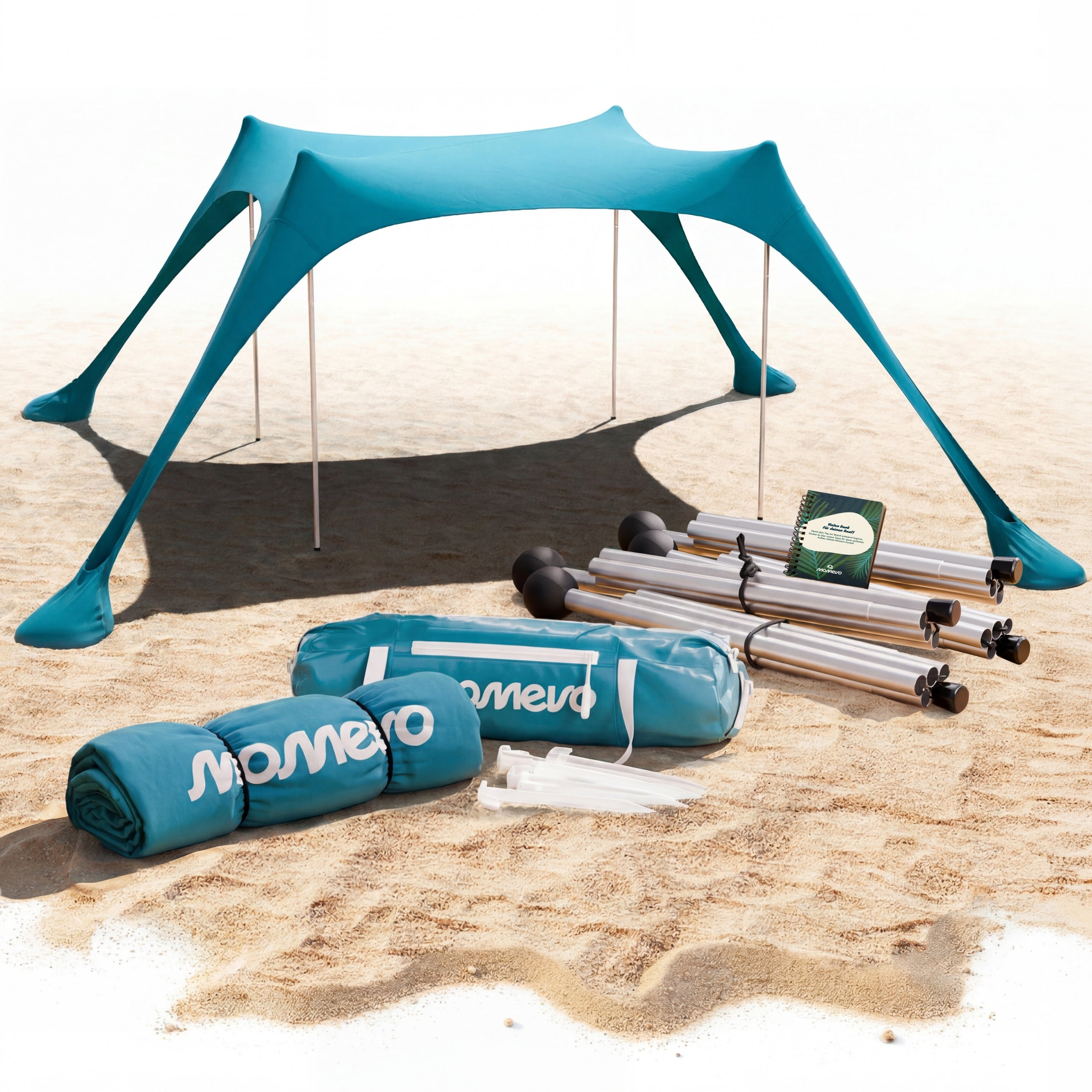 Momevo Sunsail Strandzelt Sonnensegel mit UPF50+