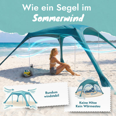 Tenda da spiaggia Momevo Sunsail con SPF50+