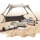 Momevo Sunsail Strandzelt Sonnensegel mit UPF50+