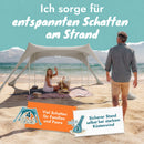 Momevo Sunsail Strandzelt Sonnensegel mit UPF50+