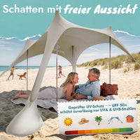 Momevo Sunsail Strandzelt Sonnensegel mit UPF50+