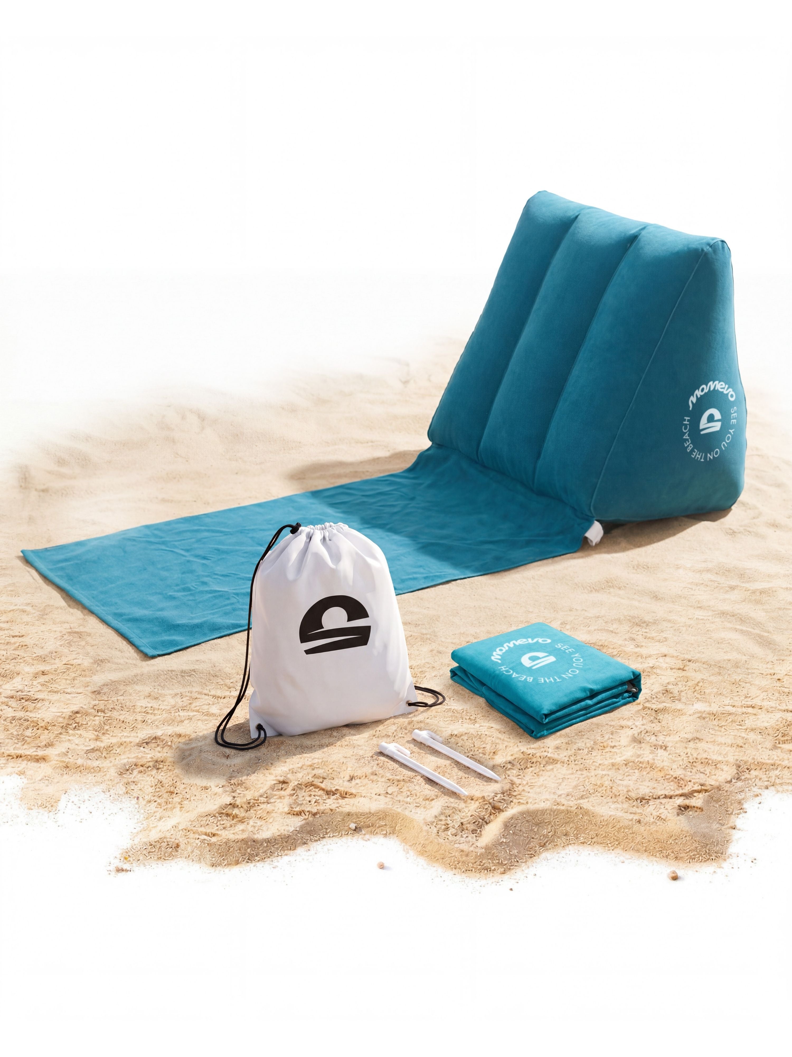 Airlounge Strandlehne aufblasbarer Beach Lounger Petrolblau