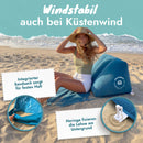 Airlounge Strandlehne aufblasbarer Beach Lounger Petrolblau